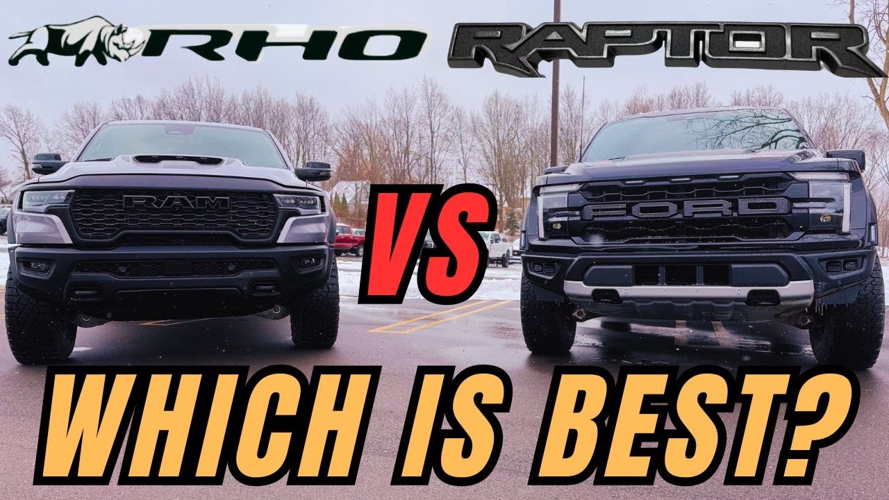 2025 Ram 1500 RHO vs 2025 Ford F-150 Raptor | Interior Exterior Tech Suspension & pricing comparison