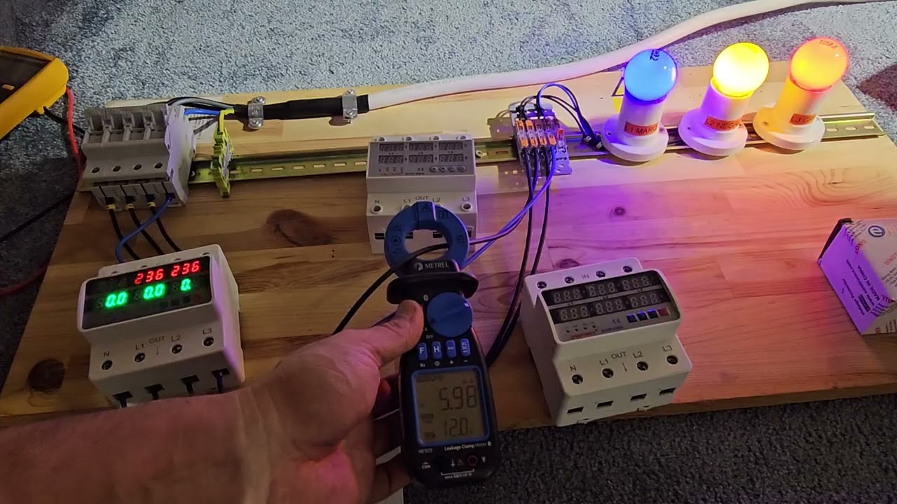 PROTOTIP IN TESTE-Sinotimer STVP 935A-D protectie la supratensiune cu oprire independenta a fazelor.