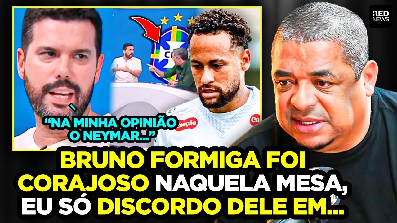 BRUNO FORMIGA TRETA COM RIZEK AO DEFENDER NEYMAR NA SELEÇÃO E VAMPETA REBATE!