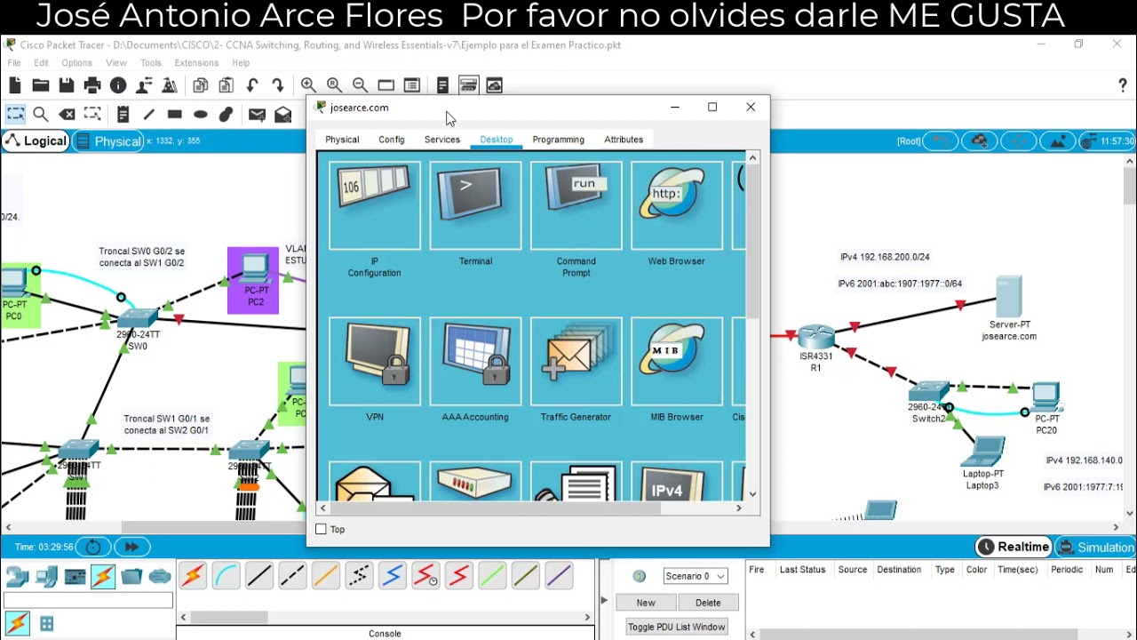 Ejemplo Examen Final Practico CCNA 2