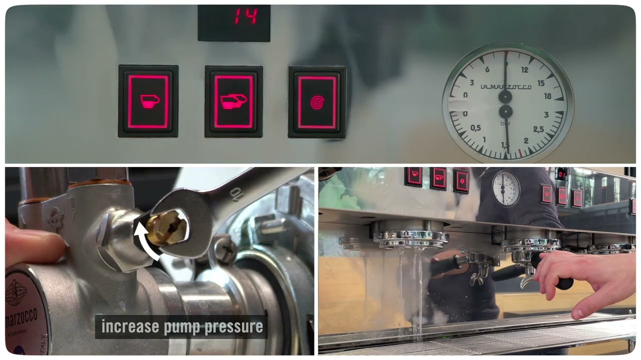 Linea Classic S_Tutorial on the pump pressure setting
