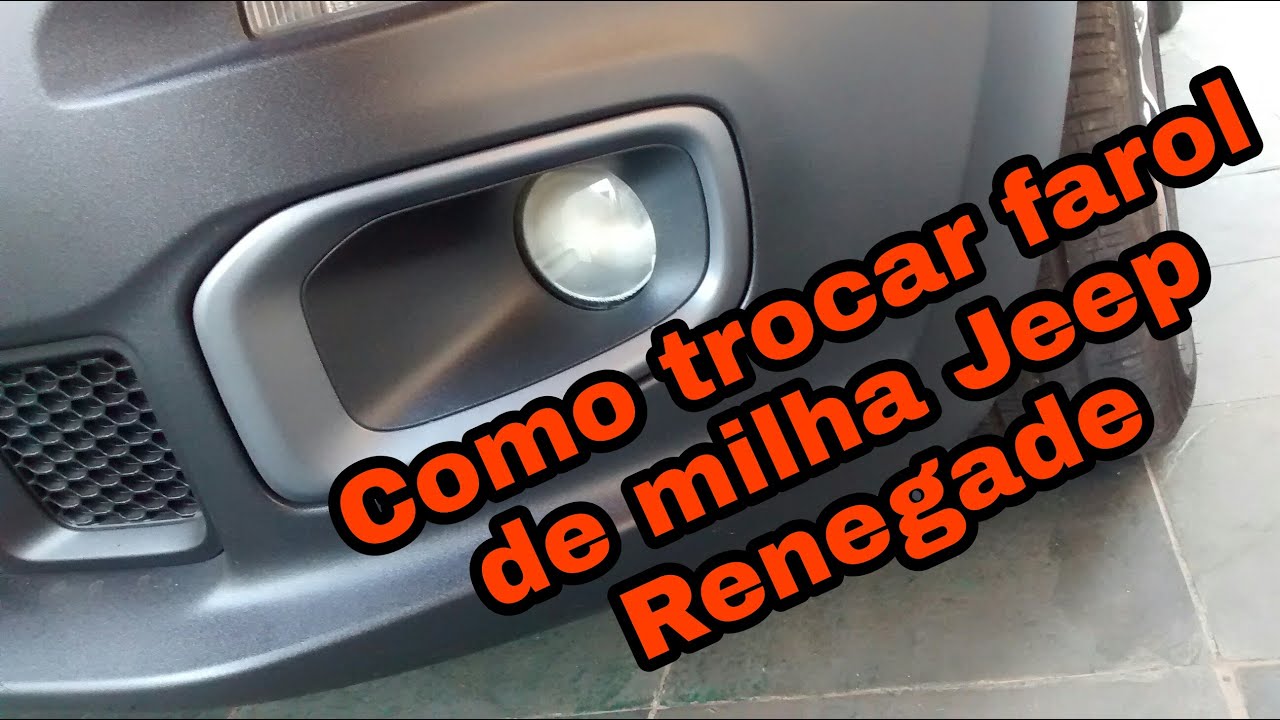 Como trocar farol de milha Jeep Renegade