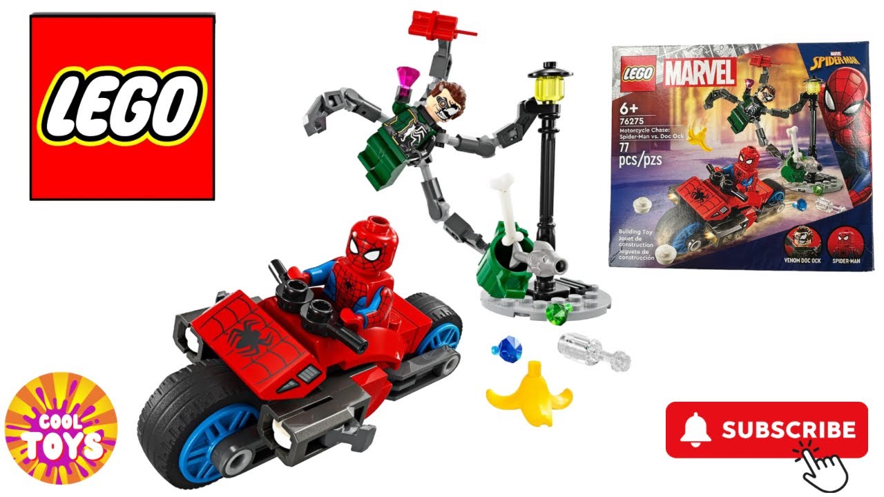 Spider-Man Vs. Doc Ock Motorcycle - LEGO 2024 Marvel Lego 76275