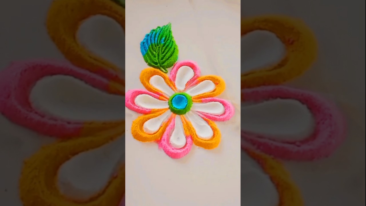 easy rangoli design 
