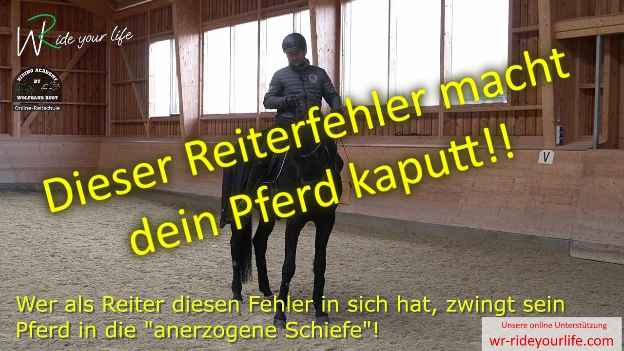 F154 Unbewusster Reiterfehler der Pferde triebig, steif, maulig & schief macht! Jetzt Reiten lernen!