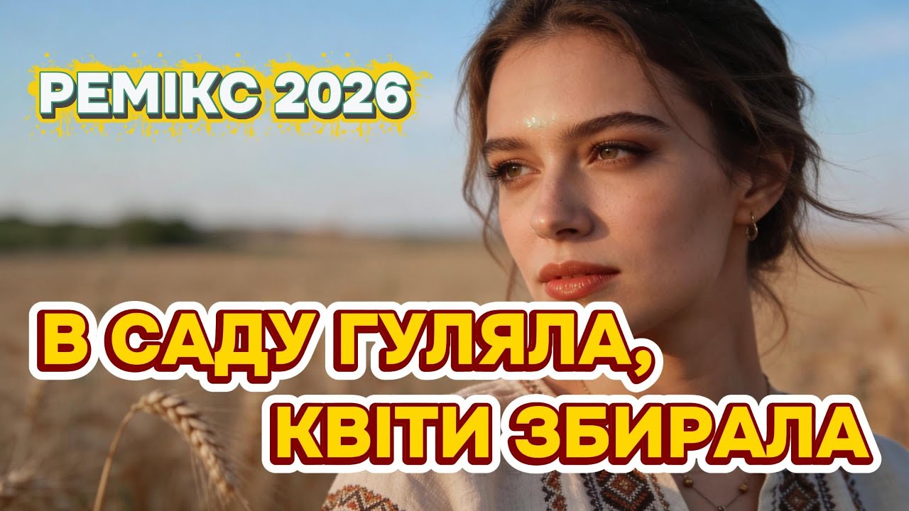 В САДУ ГУЛЯЛА, КВІТИ ЗБИРАЛА💙💛РЕМІКС 2026 💙💛 НОВЕ ЗВУЧАННЯ УКРАЇНСЬКИХ НАРОДНИХ ПІСЕНЬ