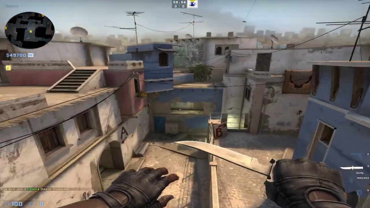 Mirage: 1 instant window smoke & 7 semi-instant window smokes based on spawnlocations | 64 Tick