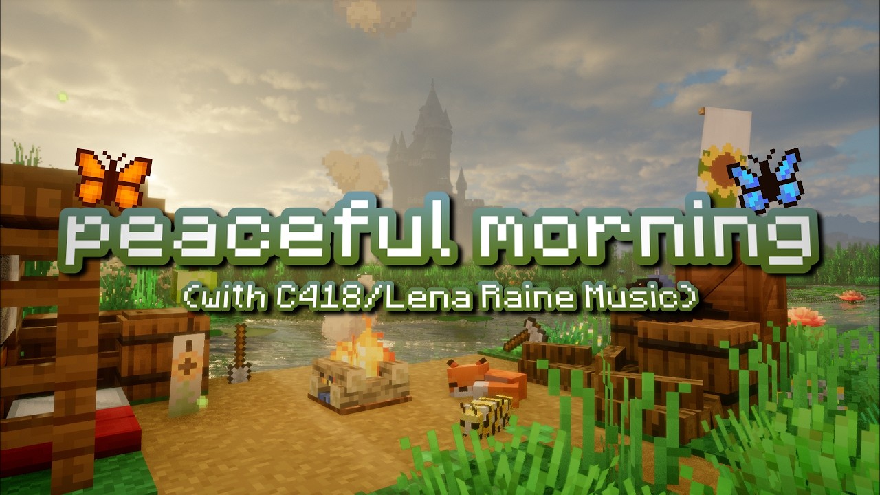 🏰Peace at last...🦋(Nostalgic C418 sleep music) |Castle Sleep Ambience| Dark Academia Study Vibes