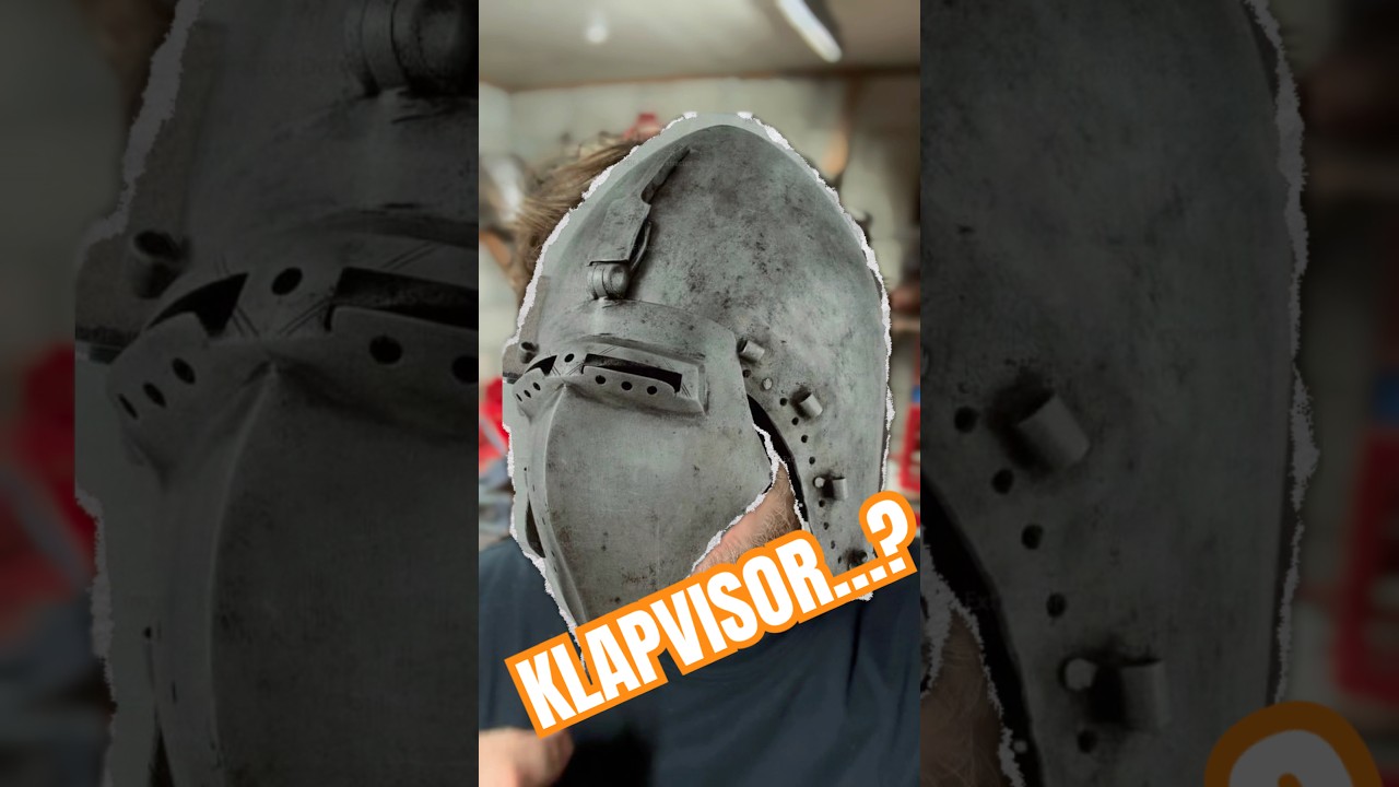 Что такое бацинет-клапвизор? #история #доспехи #средневековыедоспехи #рыцарь