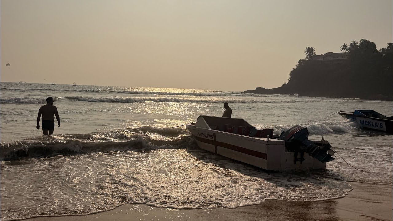GOA INDIA 🇮🇳, Beach Walk calangute 