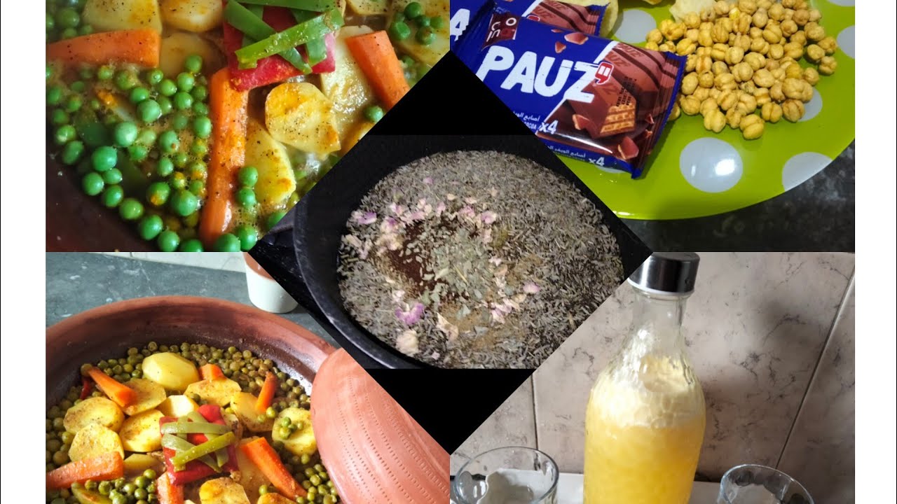 شتاء بارد🌨️ الله يكون مع خوتنا فمحنتهم يارب😥طاجين بالخضر🥕🥔