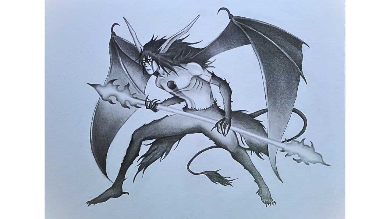 Drawing and shading ulquiorra using pencil