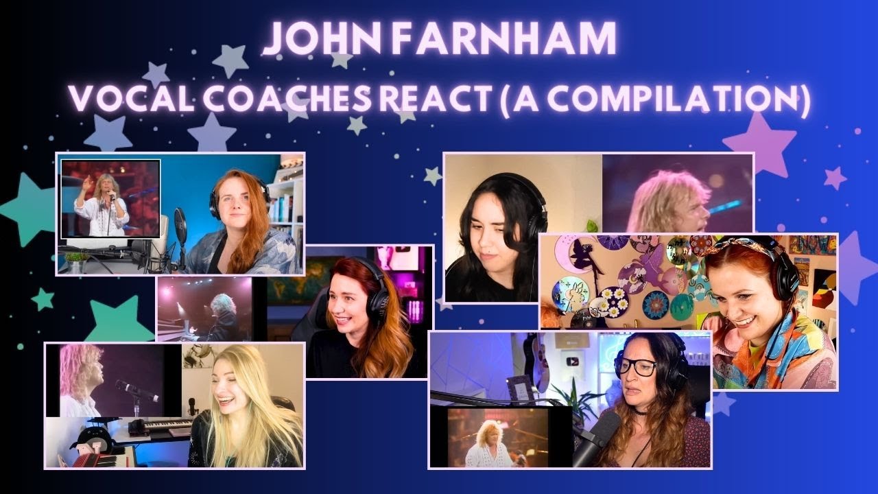 JOHN FARNHAM - COMPILATION OF VOCAL COACH REACTIONS!