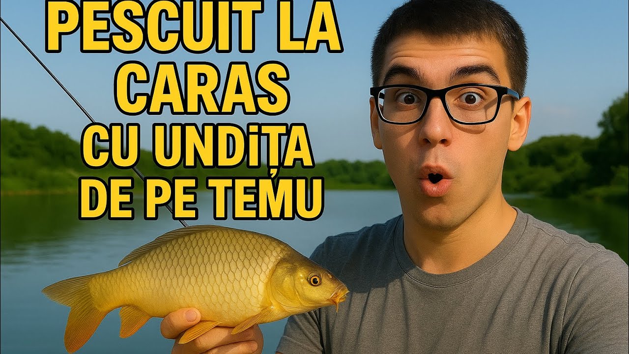 Pescuit la caras cu undița de pe temu(nu credeam ca rezista atât)