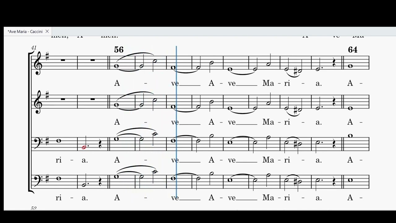 Ave Maria G. Caccini SATB