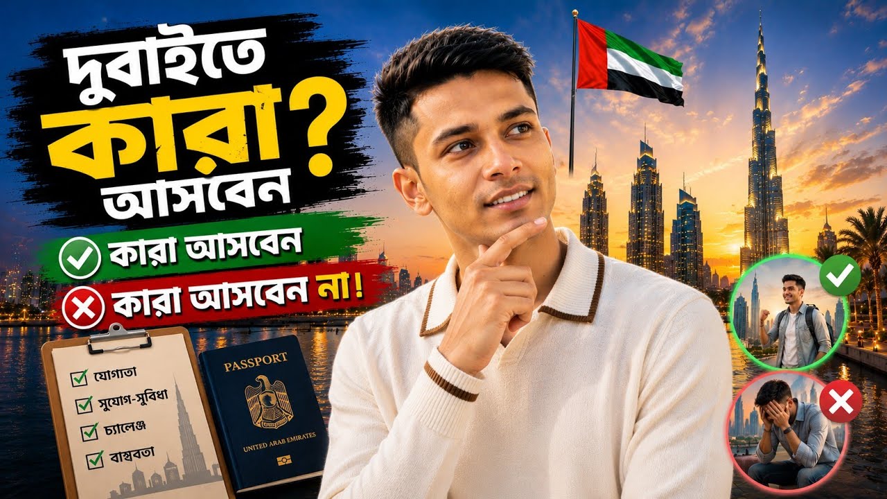 Study In Dubai | দুবাই কাদের আসা উচিত কাদের আসা উচিত না