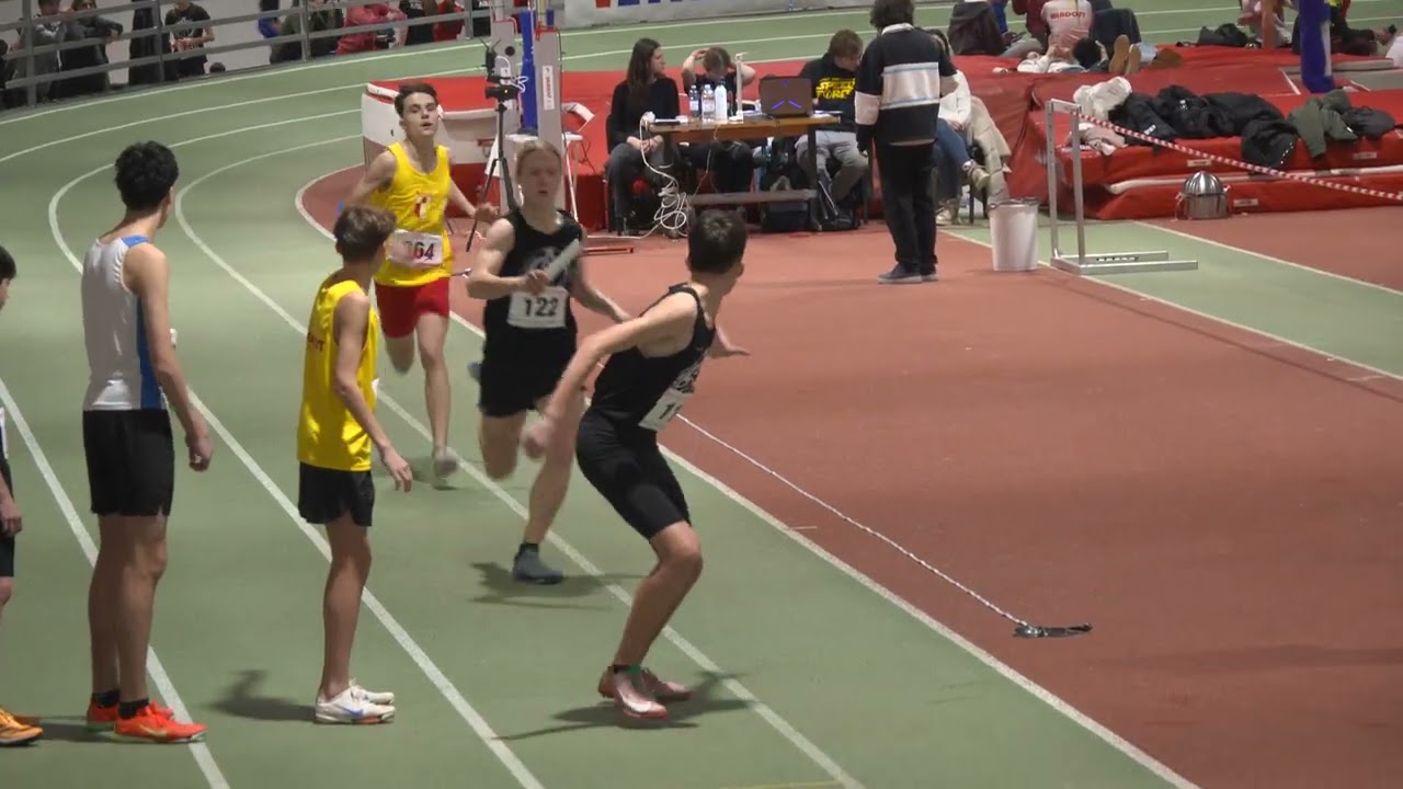600-200-400-800m KADETI [M], srebrni Agram I - Dvoransko prvenstvo Hrvatske u štafetama 2026
