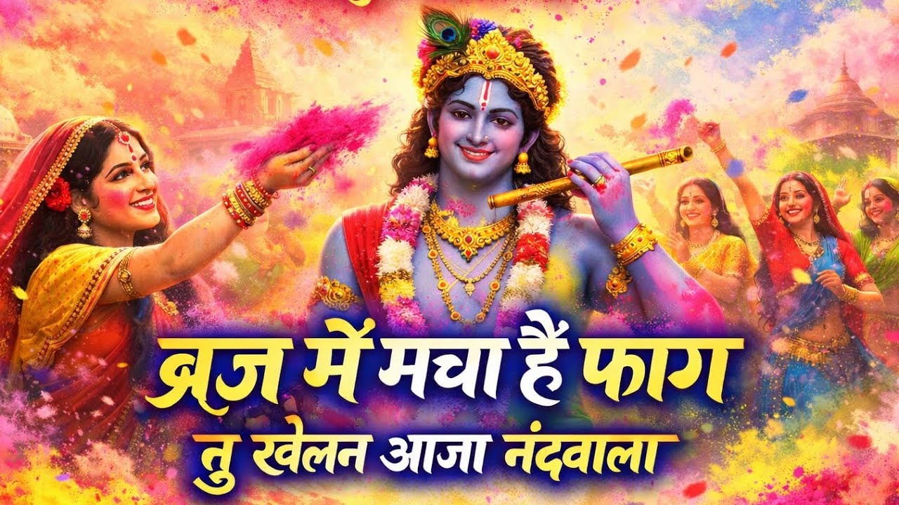 ऐसा भजन पहले कभी नहीं सुना होगा | ब्रज में मचा है फाग | तू खेलन आजा नंदवाला  ✨️| Radhe Krishna