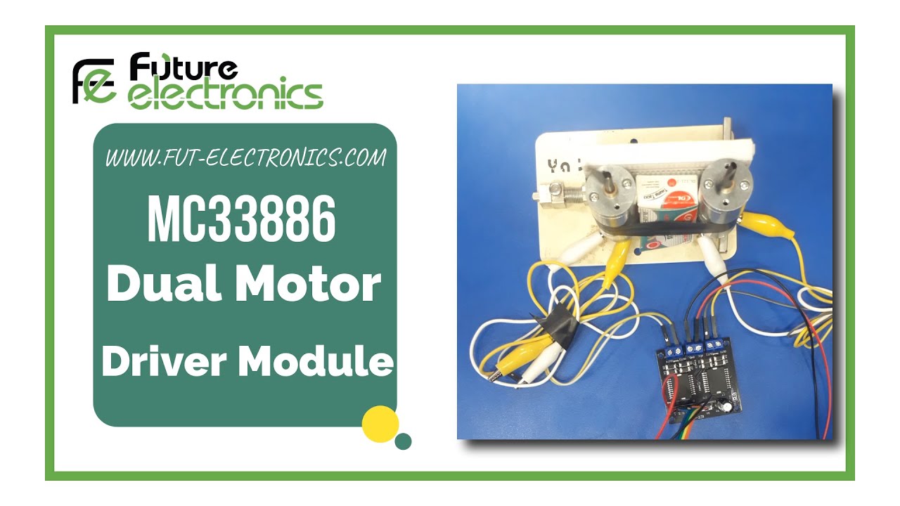 MC33886 Dual DC Motor Driver (5A Continuous) with Arduino
