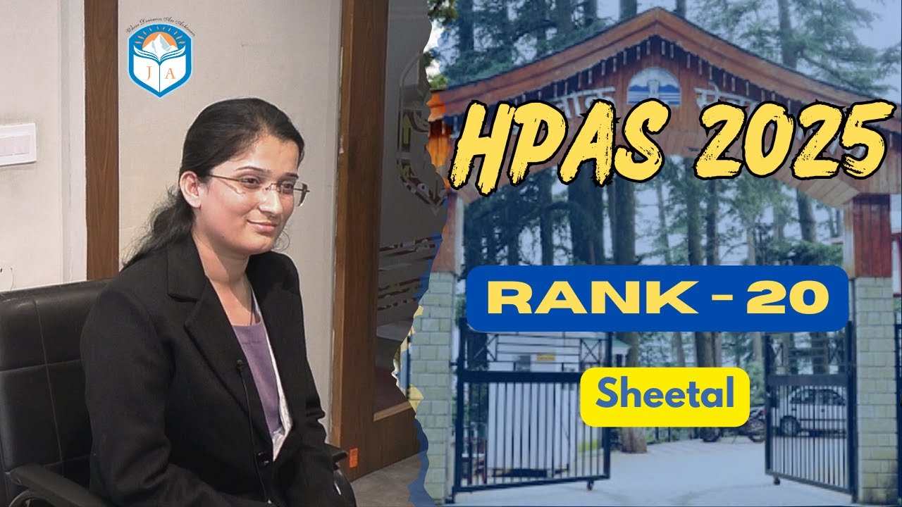 Sheetal | Mock Interview | Rank 20 | Jokta Academy #joktaacademy #has2025 #hasresults