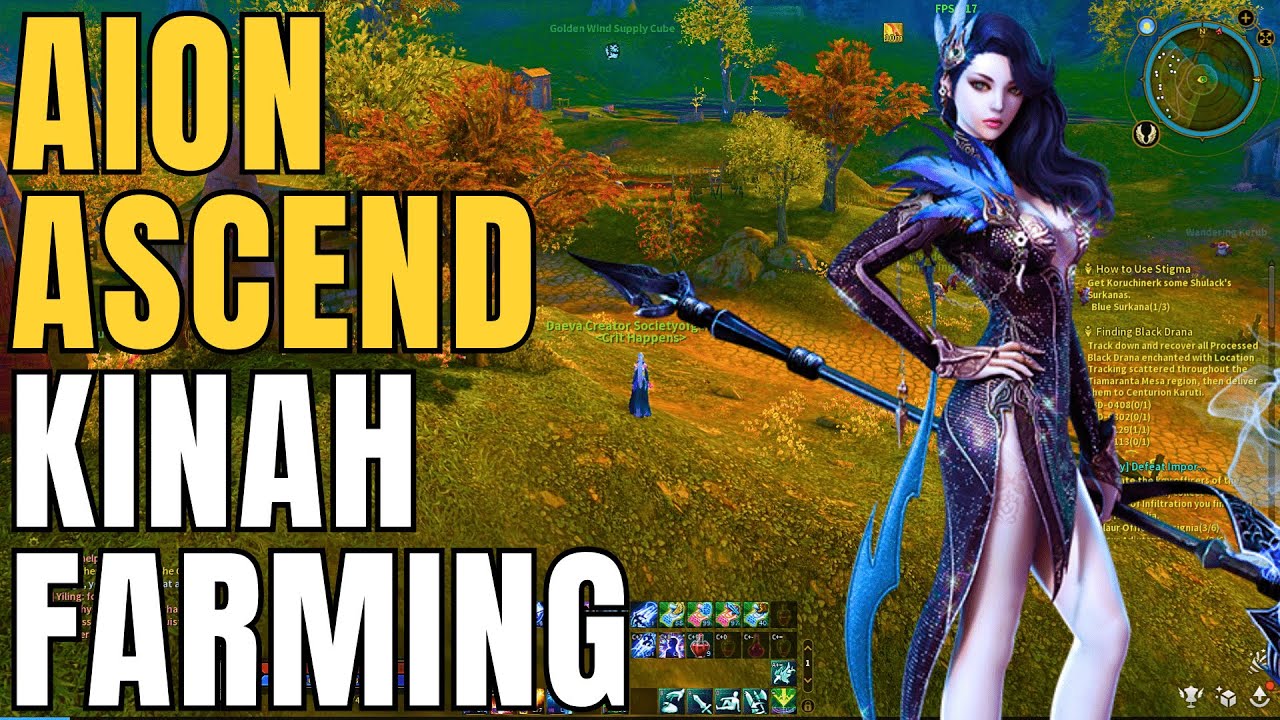 AION ASCEND NA How To Get Kinah? - MILLIONS OF KINAH Farming Guide + In-Game Economy Analysis!