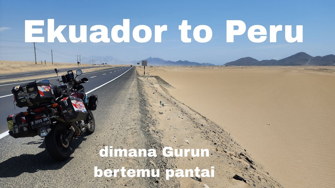 Amerika continent : Ep 38 Riding pertama kali di gurun dengan pemandangan Pantai #touringmotorcycles