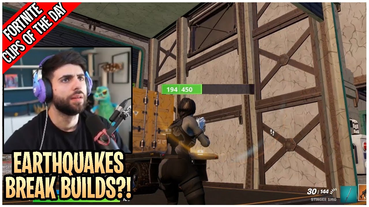 SypherPK Reacts To The New Earthquakes That Breaks All The Builds! - Fortnite