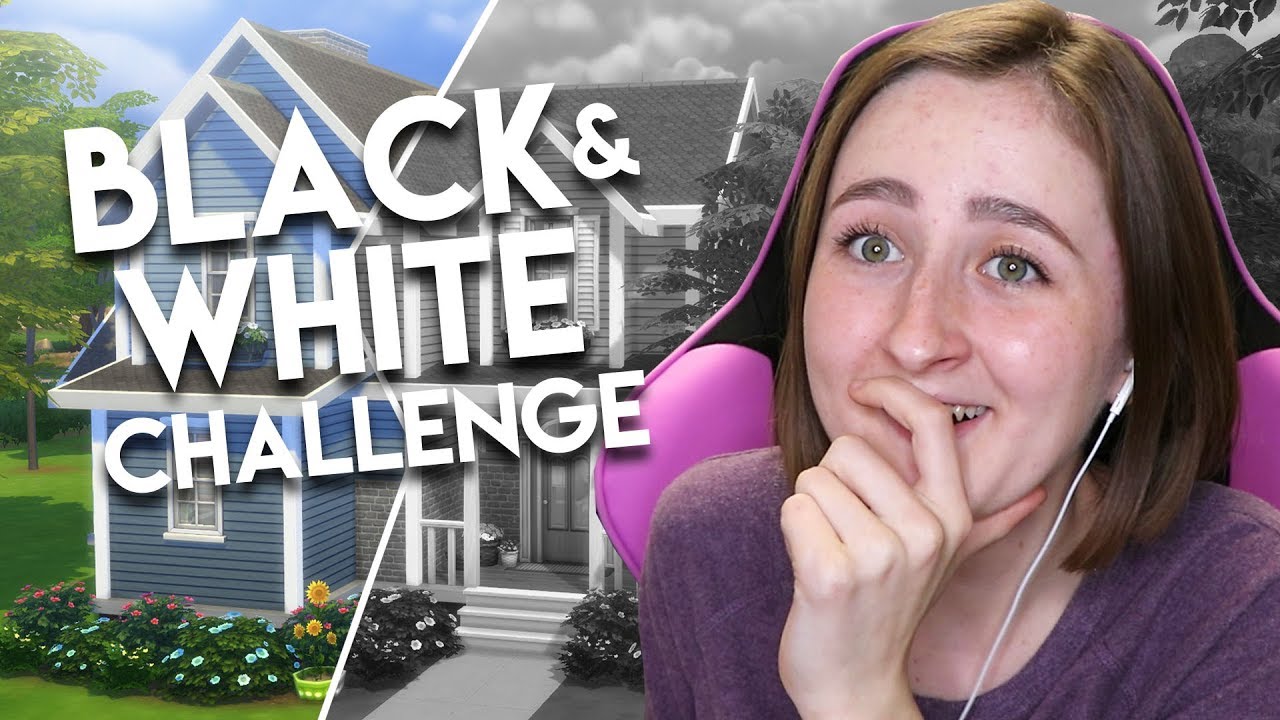 THE SIMS 4: BLACK AND WHITE BUILD CHALLENGE