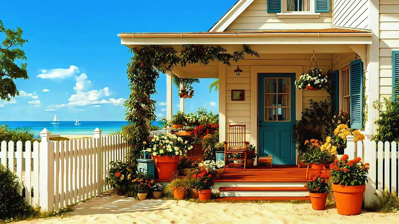 🏖️☀️ Lofi en Casa de Playa Acogedora | Beats Relajantes de Verano para Estudiar y Relajarse