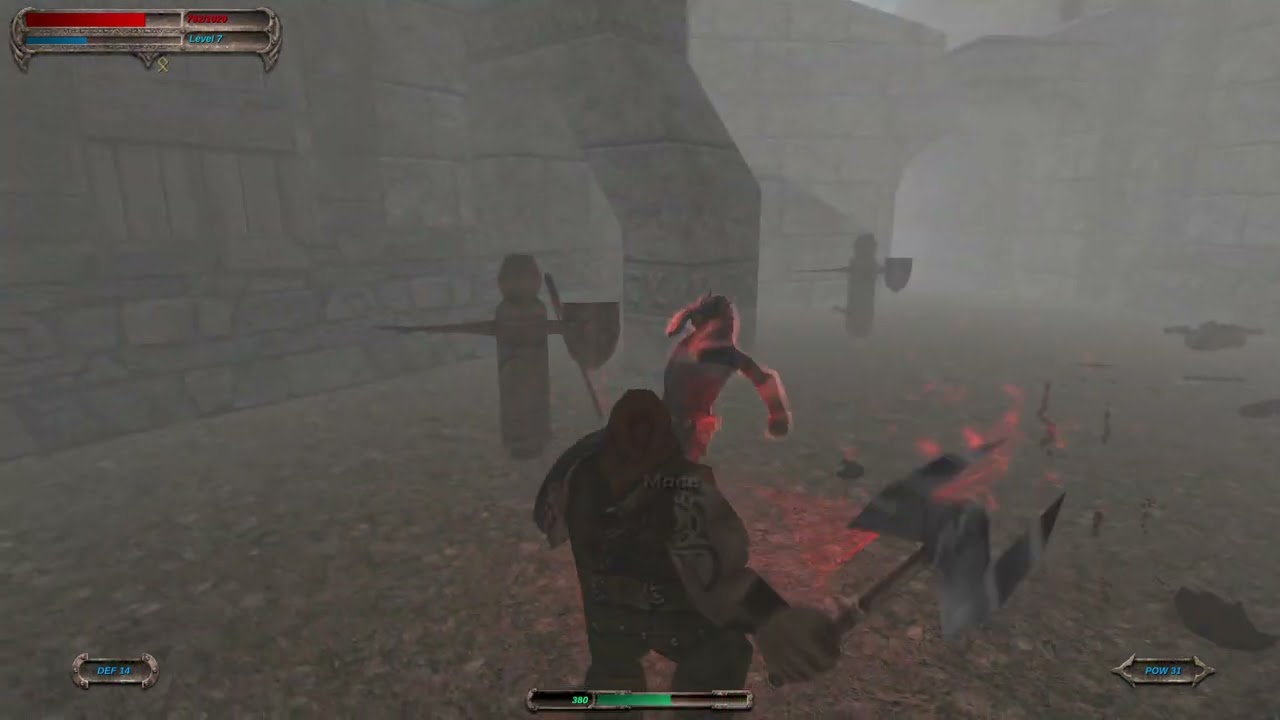 Blade of darkness, playing dwarf, mission 3 - Fortress of Tell Halaf [secret tablet ᚠ][pupa] [HD]