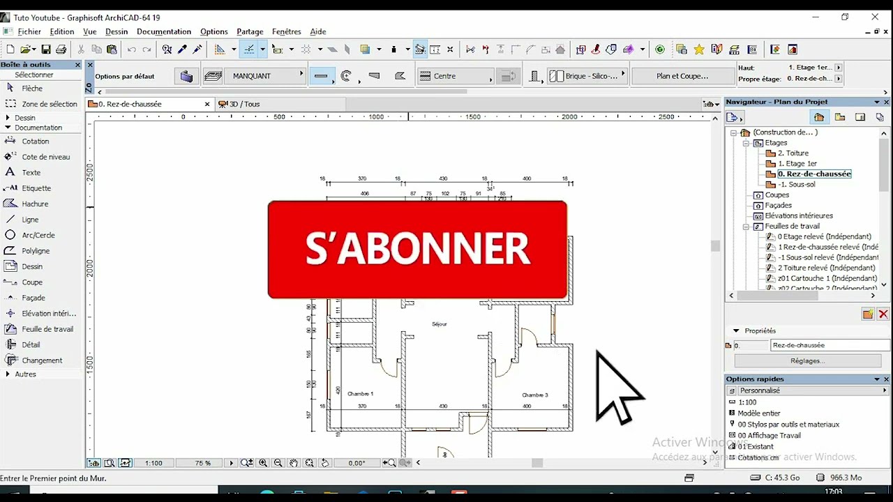 Débutant : Comment faire la mise en page avec cartouche sur ArchiCAD en partant de zéro