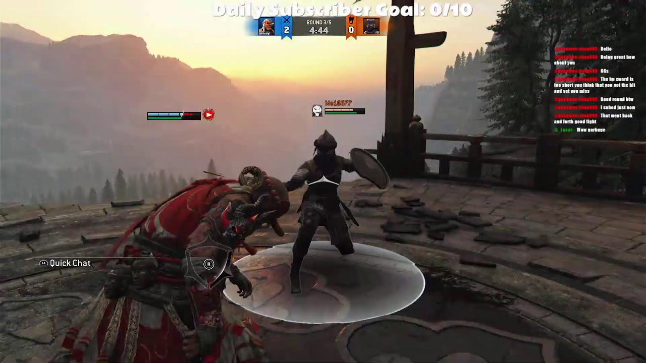 FOR HONOR DUELS LIVE!!! COME CHAT!!!