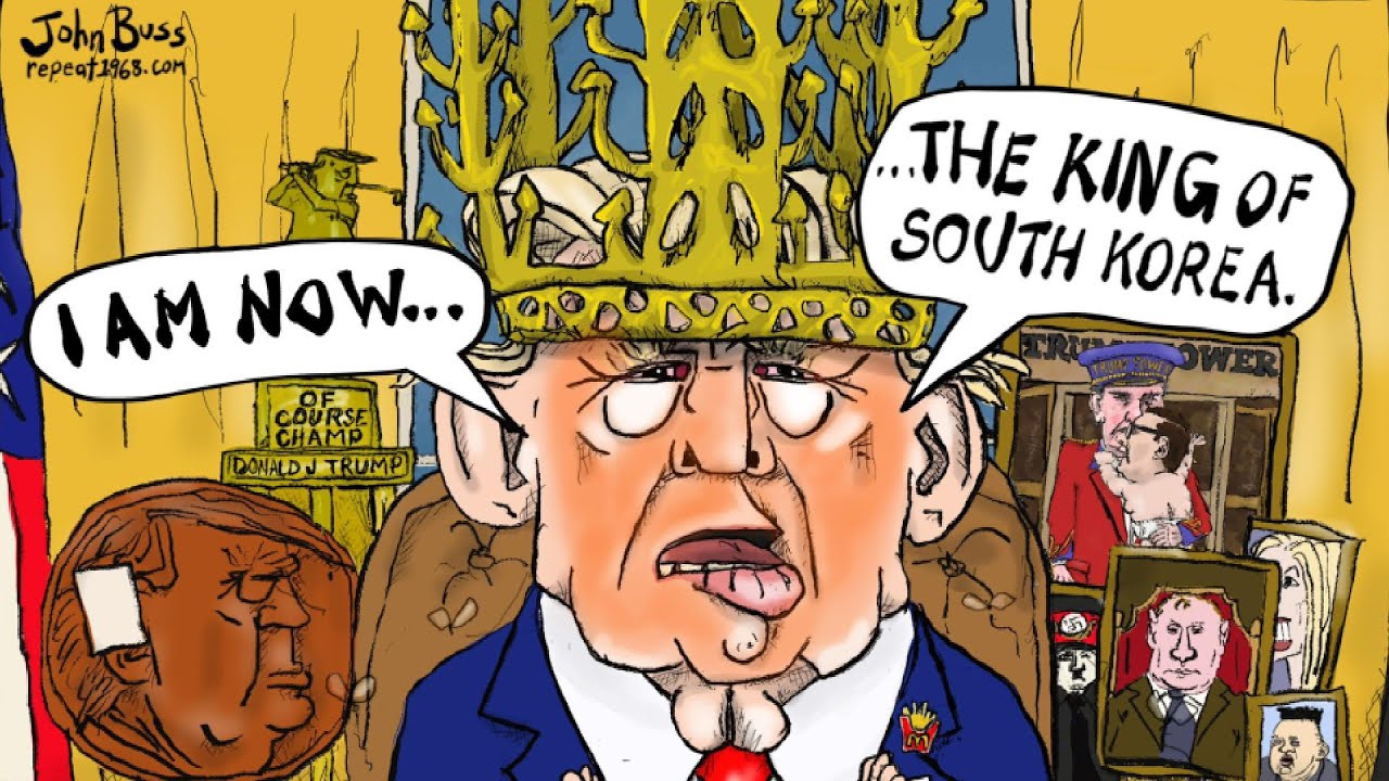 NOVEMBER 1 Funny American Political Cartoon - Breaking News - US Politic Halloween - Trump Satire