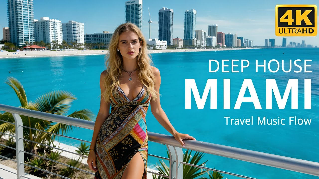Miami House Music Vibes 🌴 | 4K Travel Music Flow