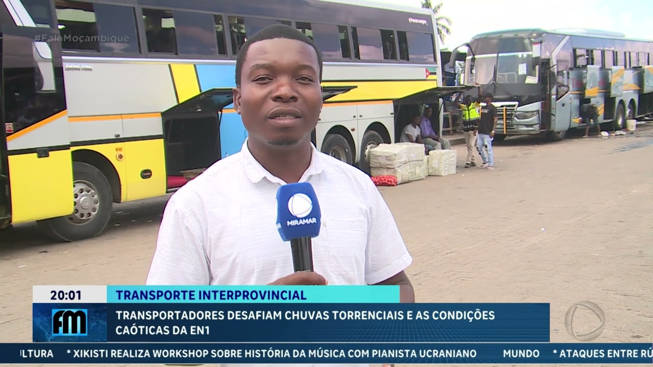 Transportadores interprovinciais desafiam chuvas torrenciais e condições caóticas da N1