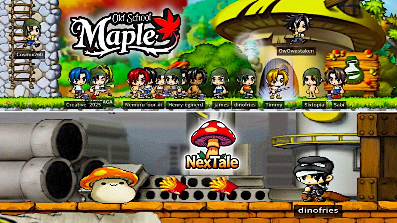 testing new old school maplestory classic servers in worlds
