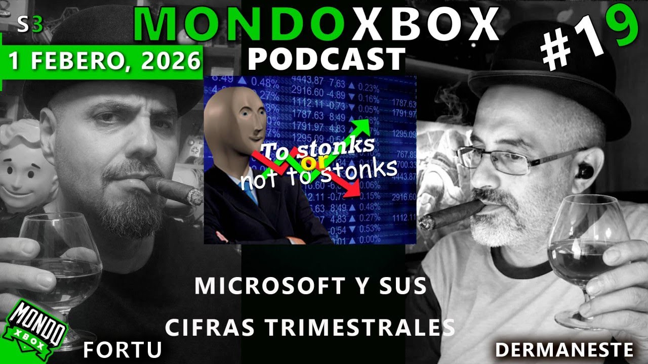 🔴MondoXbox Podcast S3 #19 Microsoft y sus cifras trimestrales, caf&eacute; en vaso de ca&ntilde;a y dame el cup&oacute;n.