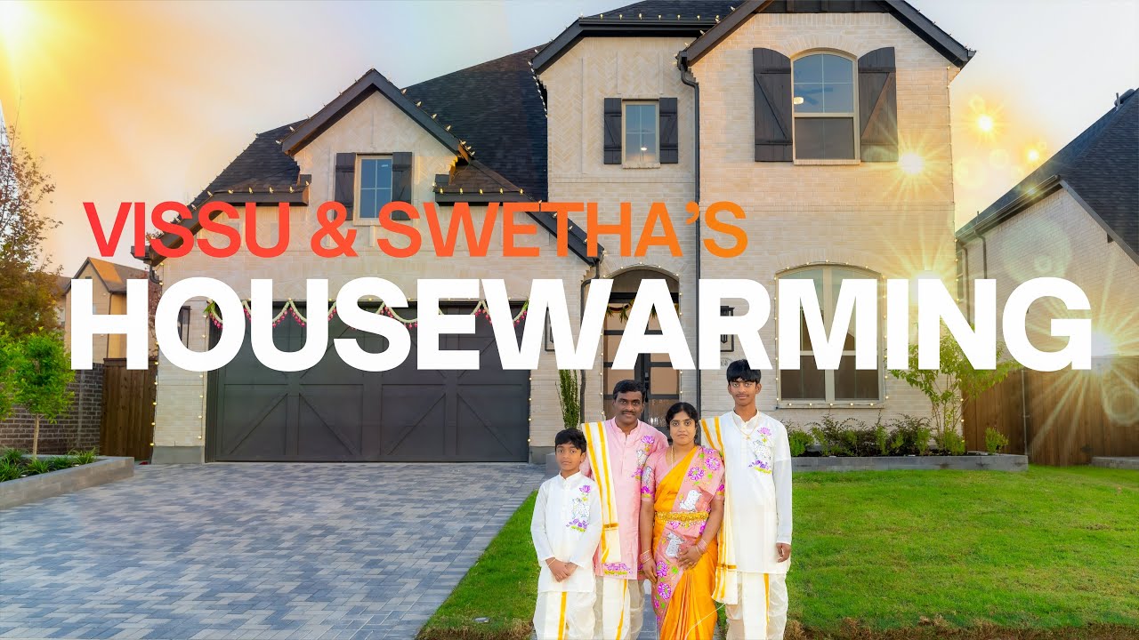 Vissu & Swetha's Housewarming Highlights | 4K | Frisco, Texas, USA