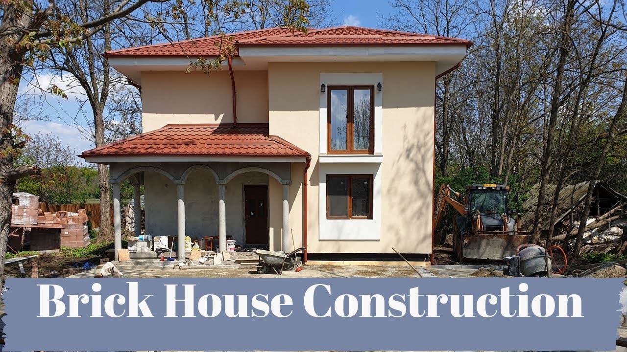 Building My Brick House - From Foundation to Roof Construction