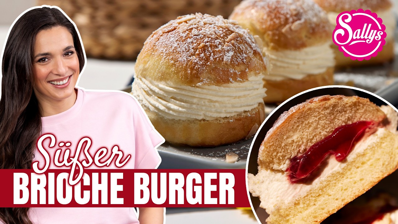 Mandelbrioche‑Burger selber machen! Süß & super fluffig / Grundrezept / Sallys Welt