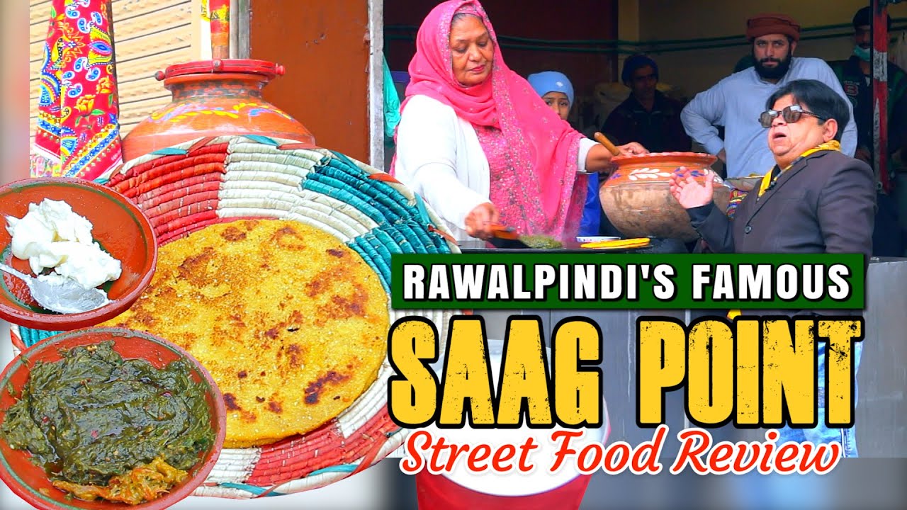Rawalpindi ka Mashoor Saag aur Makai ki Roti at Saag Point - Shahzada Ghaffar - Street Food Review