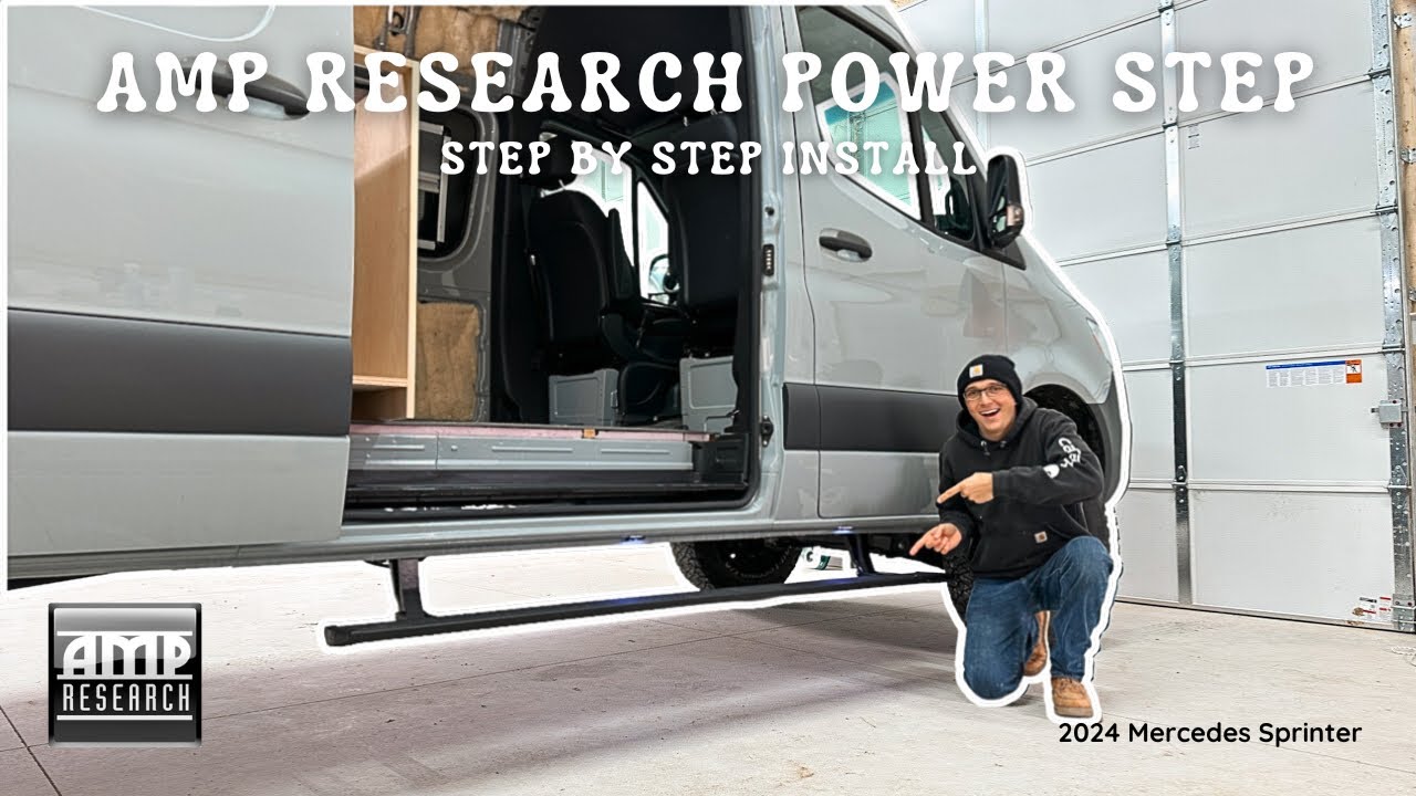 how to install amp research power steps on a mercedes sprinter campervan 🚐