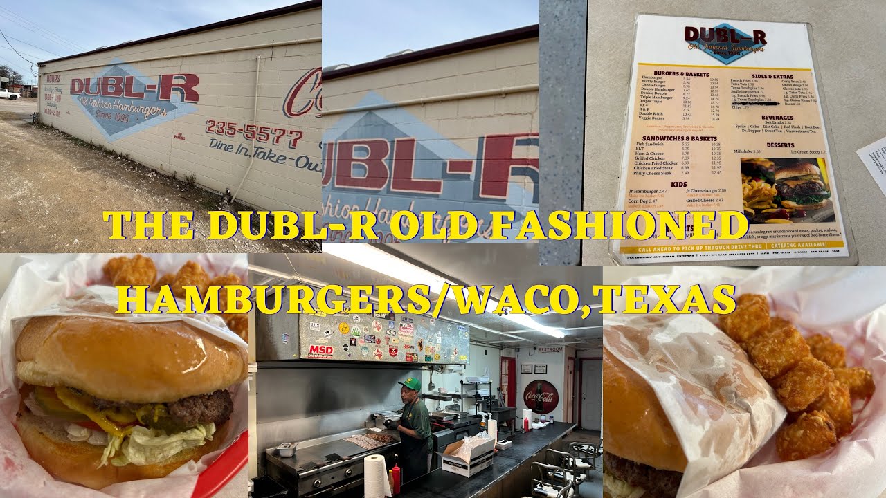 Где готовят лучшие гамбургеры в Техасе? Стоп/ № 3 из 50/DUBL-R OLD FASHION HAMBURGERS/WACO/С 1996...