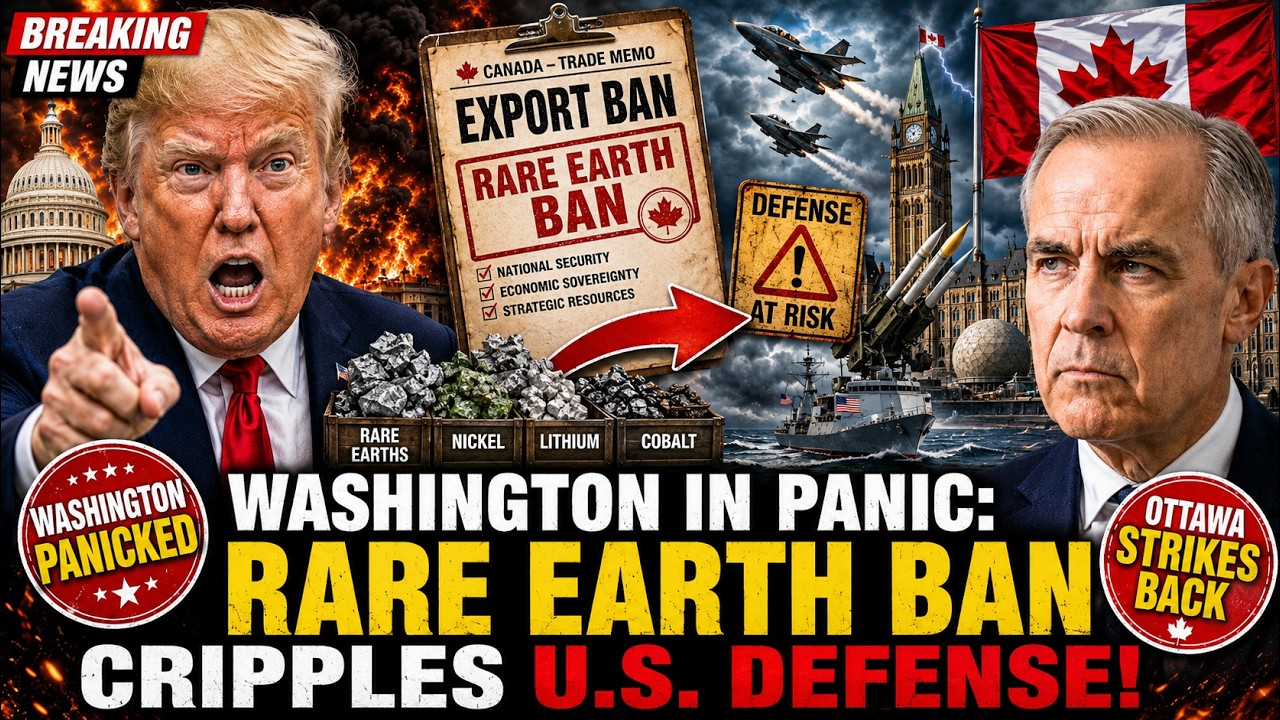 Washington IN PANIC: Canada's Rare Earth Export Ban Could CRIPPLE U.S. Defense
