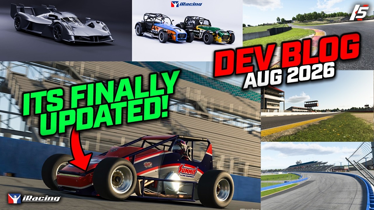 Дневник разработчиков iRacing за август 2026 года &mdash; обновление Sprint Car!