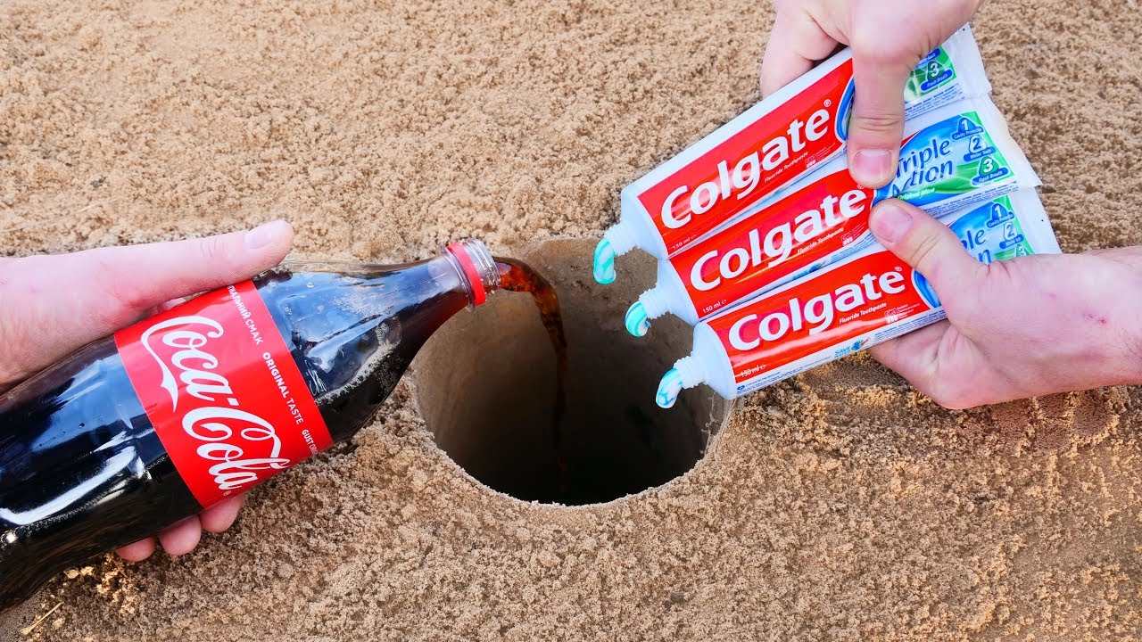 Experiment: Coca-Cola and Toothpaste Underground