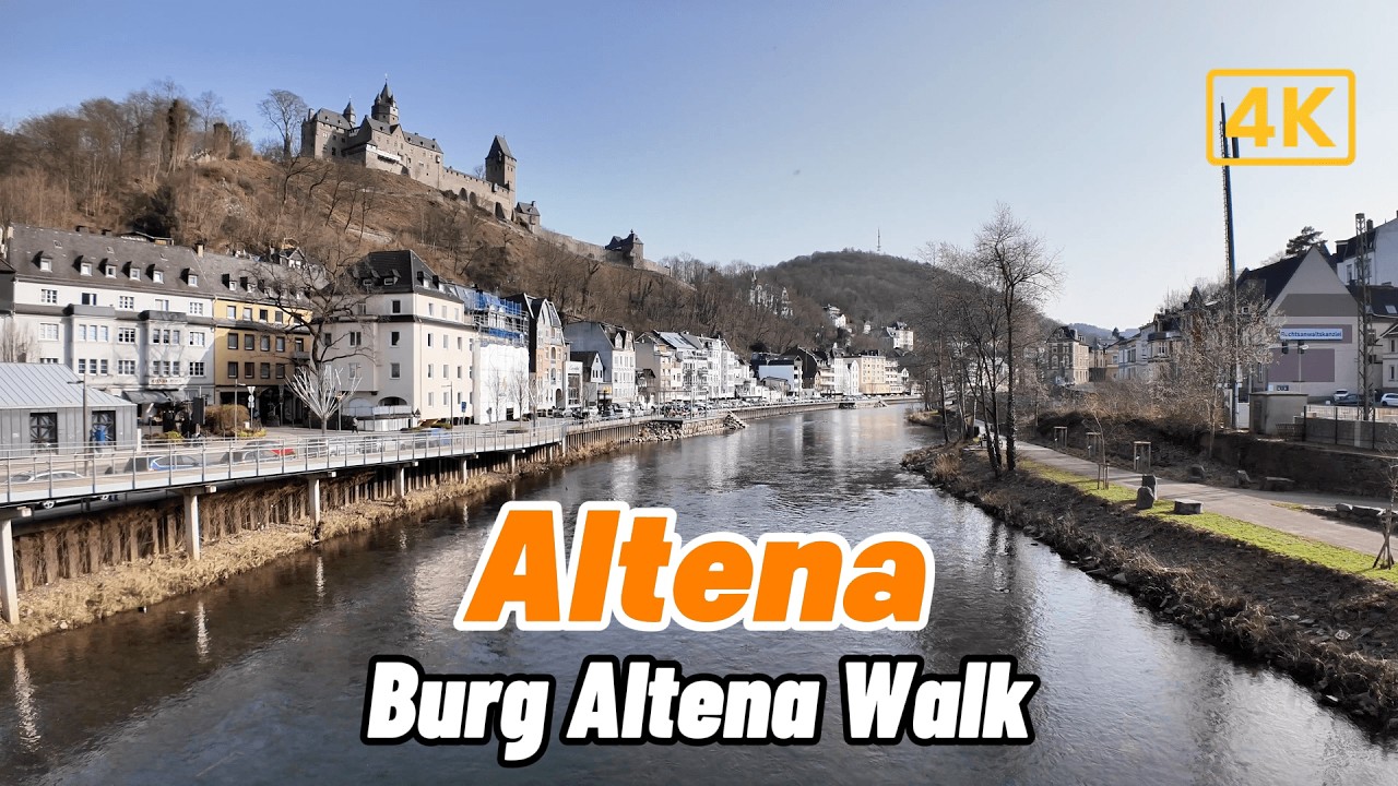 Altena City Walk to Burg Altena | Scenic Walk from Markaner to Altena Castle | Germany Walking Tour