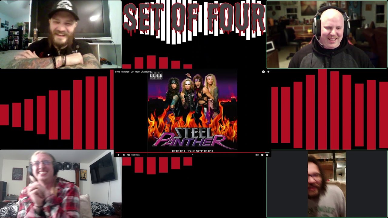 Set of Four Reacts to Steel Panther Girl From Oklahoma
