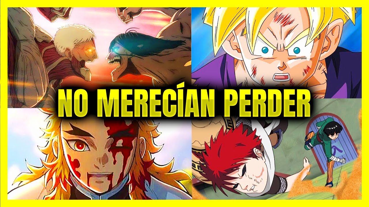 Las 5 Derrotas Más INJUSTAS en la Historia del Anime