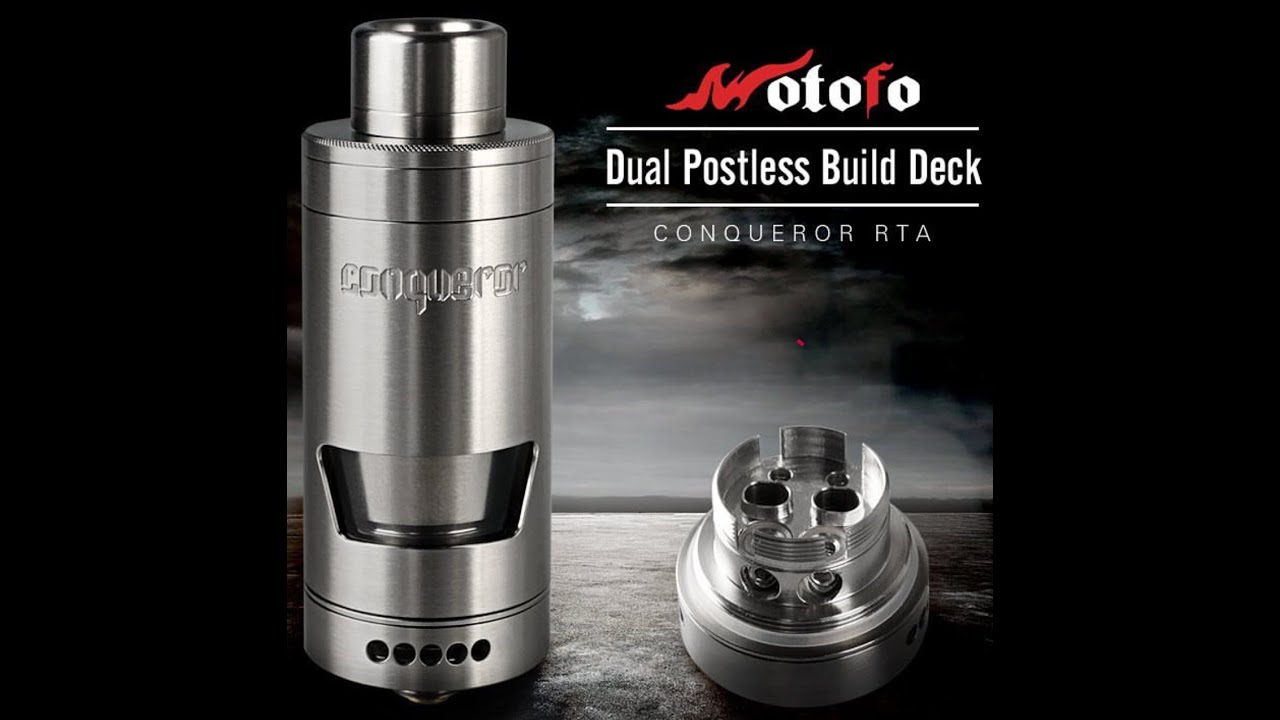 Conqueror RTA above 1ohm single coil mouth to lung setup guide